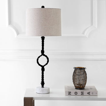 Mercer 32.5" Metal/Marble LED Table Lamp - JONATHAN Y